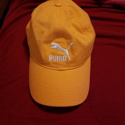 Orange Puma Hat $15