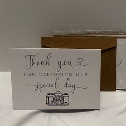 Wedding Thank You Card For Photographer 