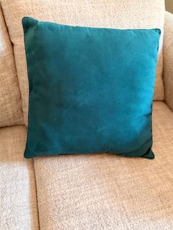 Two Teal Throw Pillows