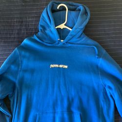 Fucking Awesome Little Stamp Hoodie Large Blue