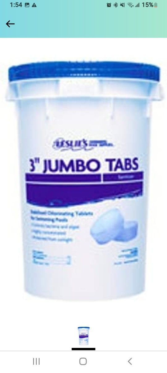 50 Lb Bucket Of 3" Chlorine Tabs for Sale in Phoenix, AZ OfferUp