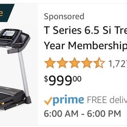 Like New T Series 6.5 Si Treadmill 