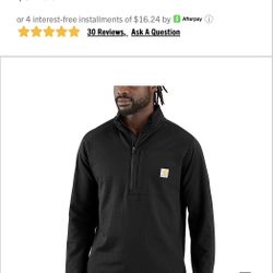 Carhartt Half Zip Fleece Shirt (XL) – Brand New