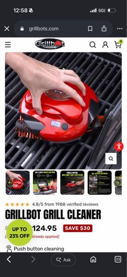 Grillbot automatic grill cleaner