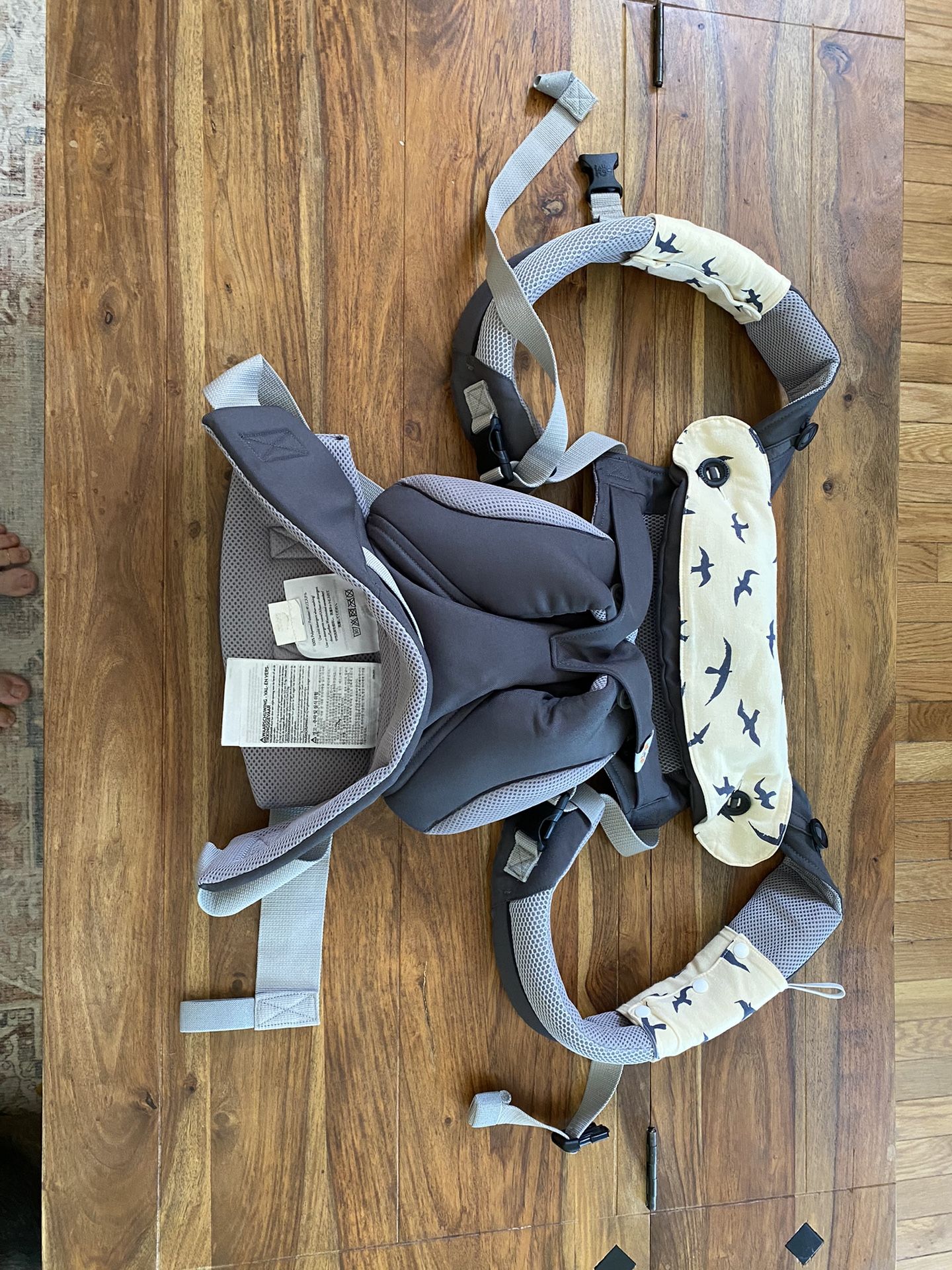 baby carrier with custom bird cover