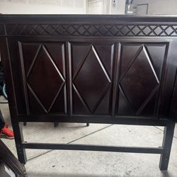 Queen Bed Frame, Dresser And Night Stand