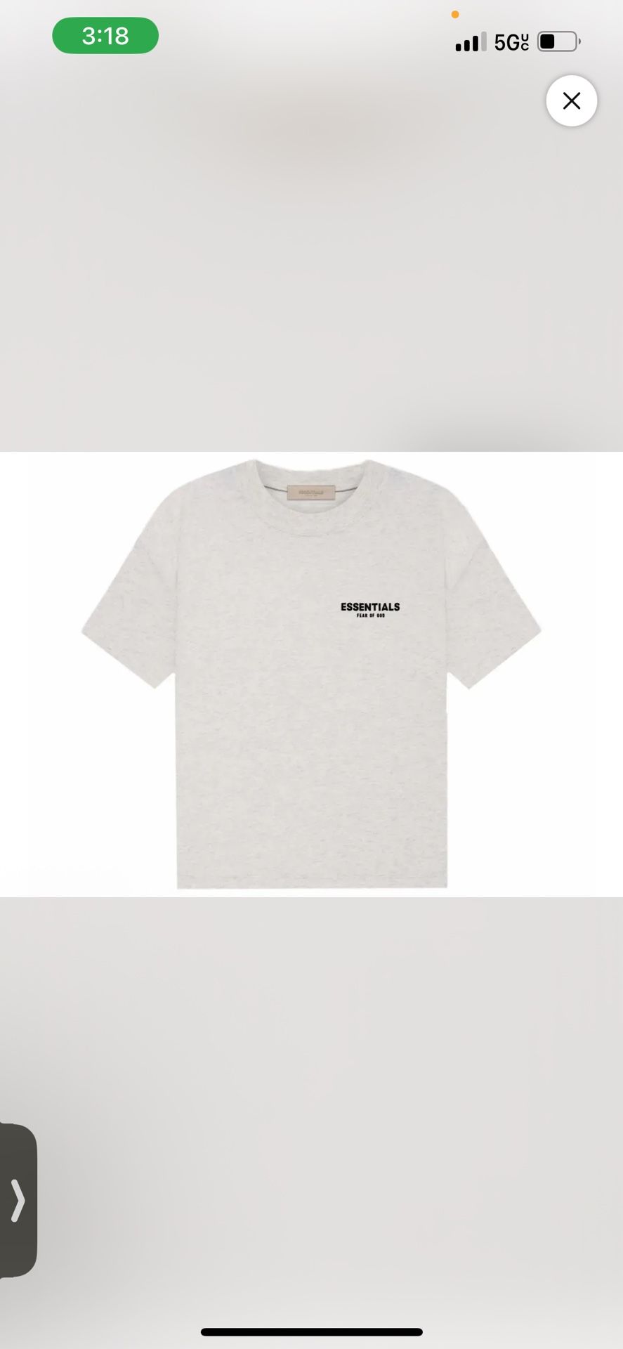 Essentials light oatmeal shirt