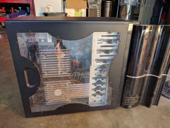 Computer case with hardware