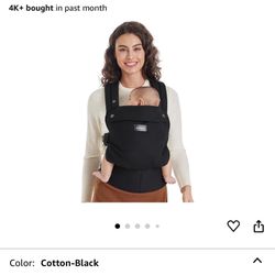 Momcozy Baby Carrier - Ergonomic, Cozy and Lightweight Carrier for 7-44lbs,