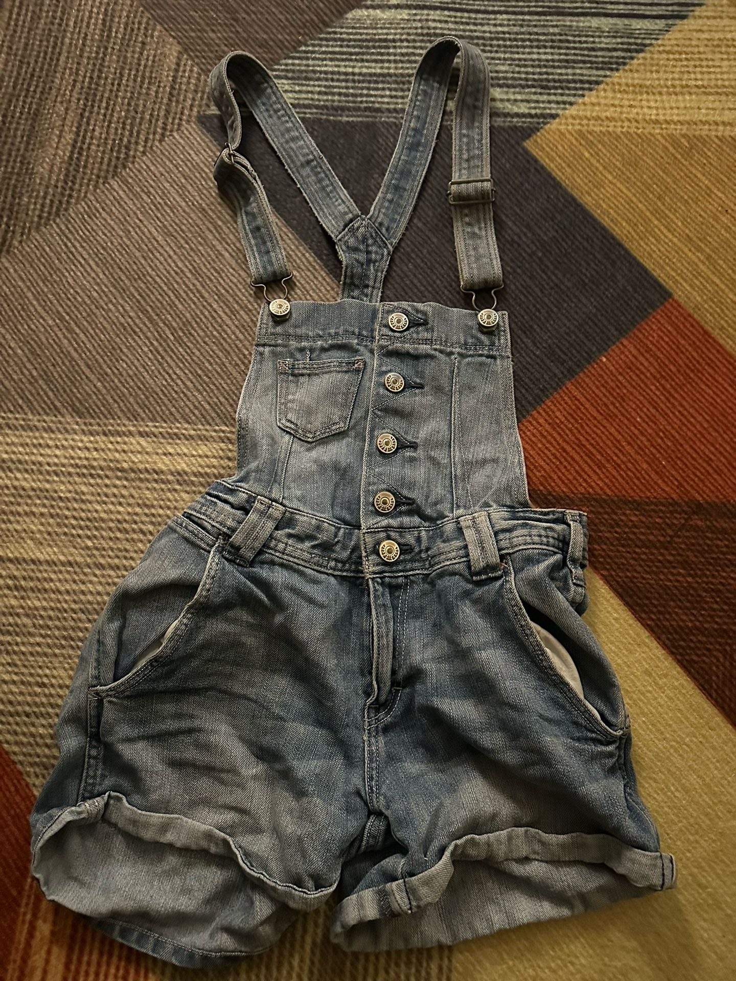 Girls denim overalls