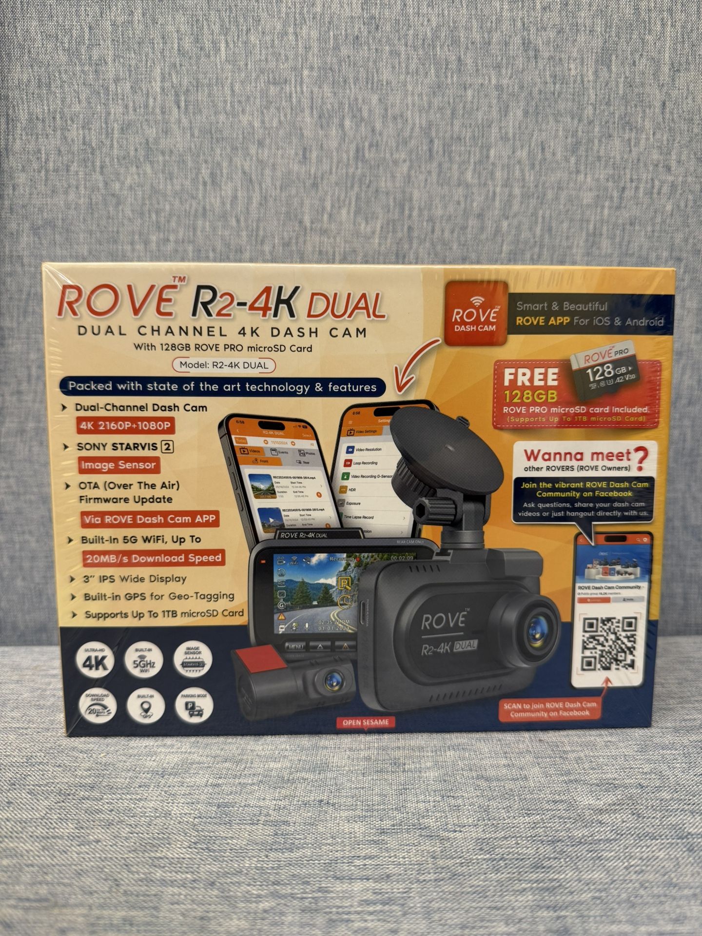 Rove R2-4K Dual Channel 4K Dash Cam