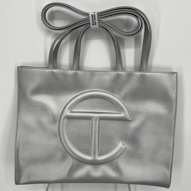 Telfar Medium Shopping Bag -Silver