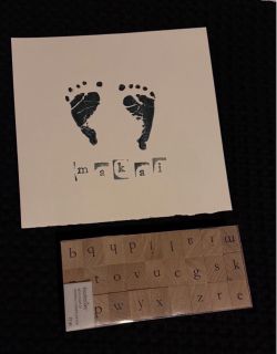 ABC stamp block letters from michaels