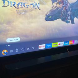50’ 4k Smart TV w Sound Bar 