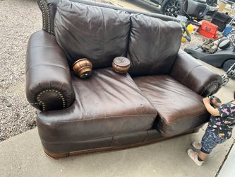 Leather Love Seat