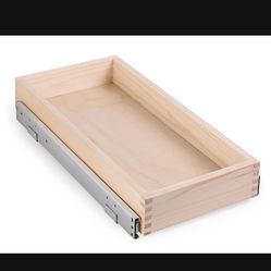 Mulush Pull Out Cabinet Organizer, Soft Close Slide Out Wood Drawer Storage Shelves for Kitchen, 11"W x 21"D, Requires At Least 12.5" Cabinet Opening,