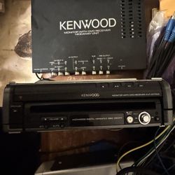 Kenwood KVT-617 DVD Car Stereo Head Unit DVD Play...with Kenwood KGC-4042A graphic equalizer.