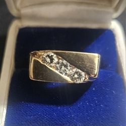 Men 14k 1 Carat Total Weight Antique Diamonds Not Lab Made