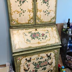 GORGEOUS HANDPAINTED ARMOIRE!!