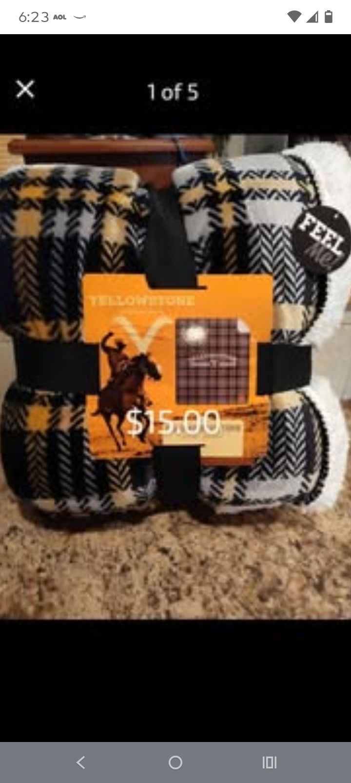 Throw-Yellowstone Black-NEW
