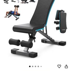 MERACH Weight Bench, Foldable Weight Benches for Home Gym with 990 LBS, Adjustable Weight Bench with 72 Training Angles, Incline Bench Press for Full 