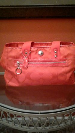 Orange Coach Purse.