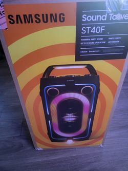 Samsung sound Tower portable party speaker with built in battery-black