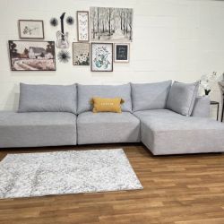 Macon 3pc Fabric Sectional | Free Delivery
