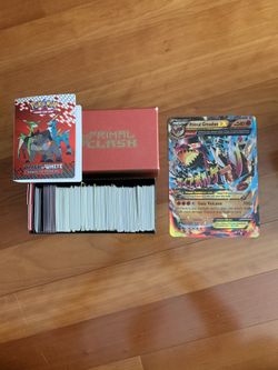 515 Pokémon cards+ Primal Groudon EX giant card
