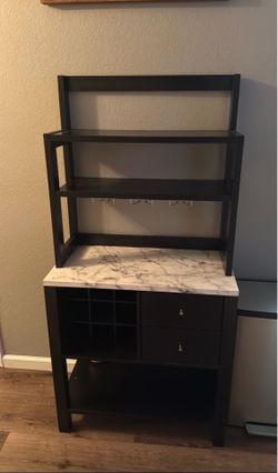 Brown wine cabinet