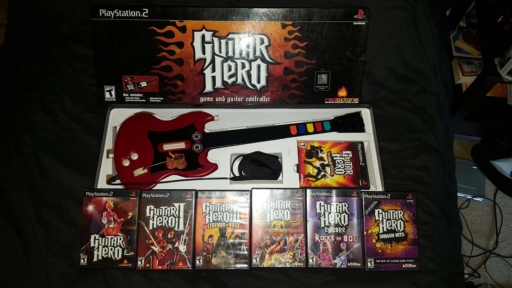 PS2. ---> Guitar Hero Set!