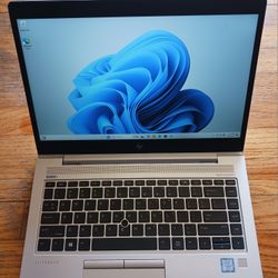 HP EliteBook 14 Inch Laptop Intel Core i5 8350u 16 GB RAM 256 GB SSD 1080P LCD Webcam USB C Port Windows 11 Professional 