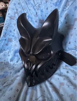 Black Demon Fox Cosplay Mask