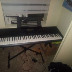 Casio Keyboard Including Stand