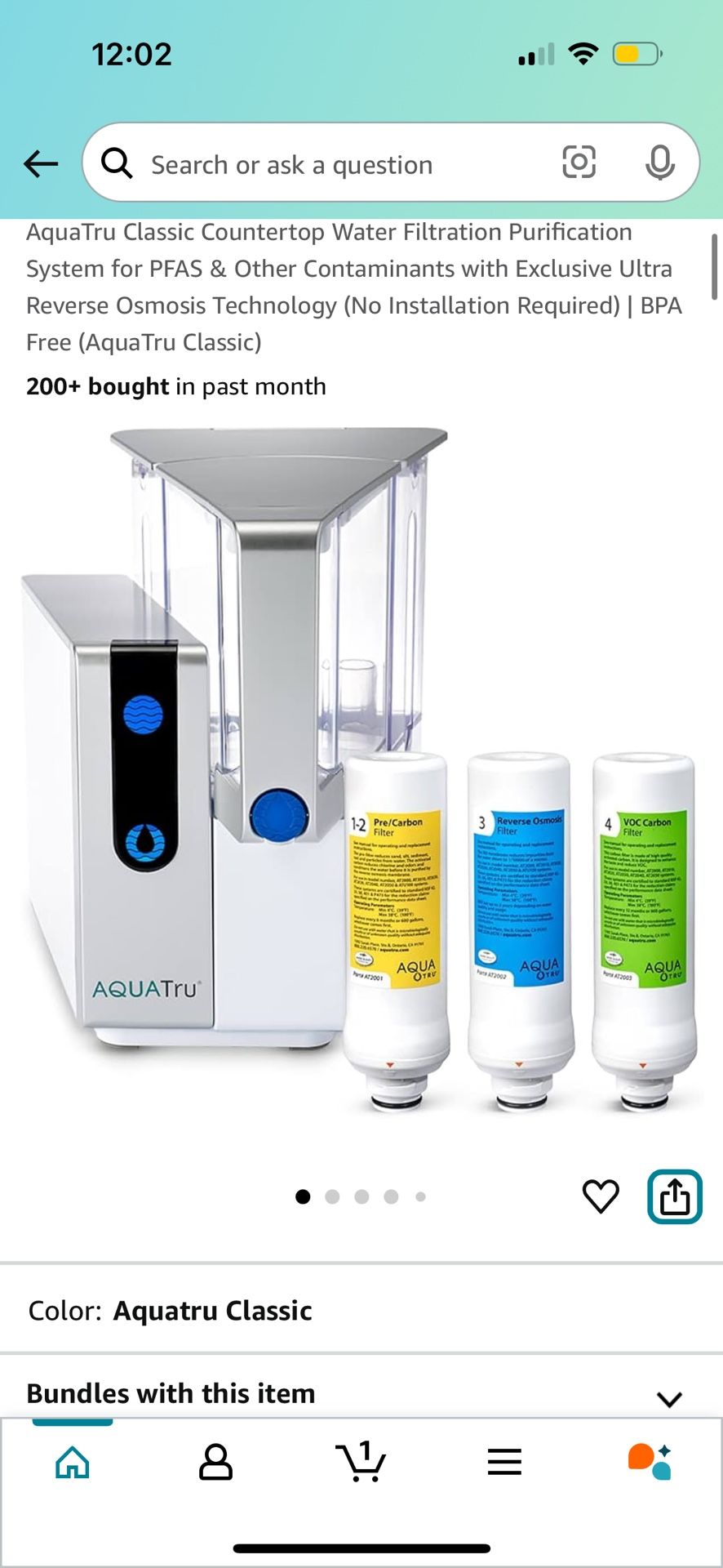 Aquatru water filter