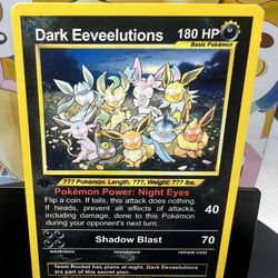 Pokémon – Dark Eeveelutions (Custom Fan-Made Card)