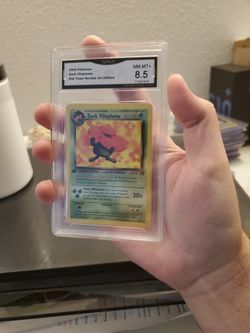 GMA 8.5  1st Edition Dark Vileplume Non Holo Team Rocket Vintage Wotc