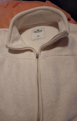 Beige womens Hollister fur vest