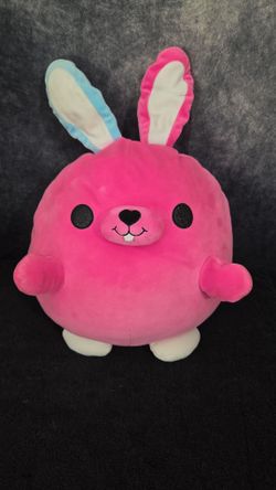 Large Hot Pink Rainbow Bunnycorn Plush