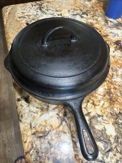 Griswold No.3 12” Deep Cast-Iron Pot With Lid excellent condition