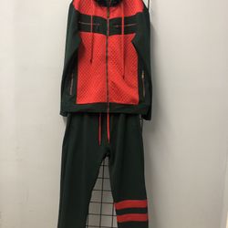 Stacey Adam Joggers Trak Set Red/green Hoody XL