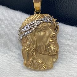 10k Gold Jesús Face 