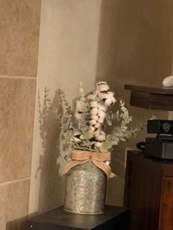 faux cotton farm decor