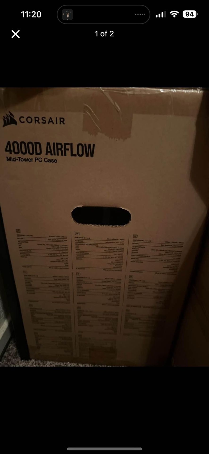 Corsair Case 4000D black & RGB Corsair case fans