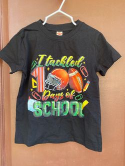 I tackled 100 Days of School Football T-shirt 110