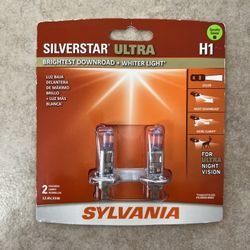 SYLVANIA - H1 SilverStar Ultra - High Performance Halogen Headlight Bulb, High Beam, Low Beam and Fog Replacement Bulb, Brightest Downroad with Whiter