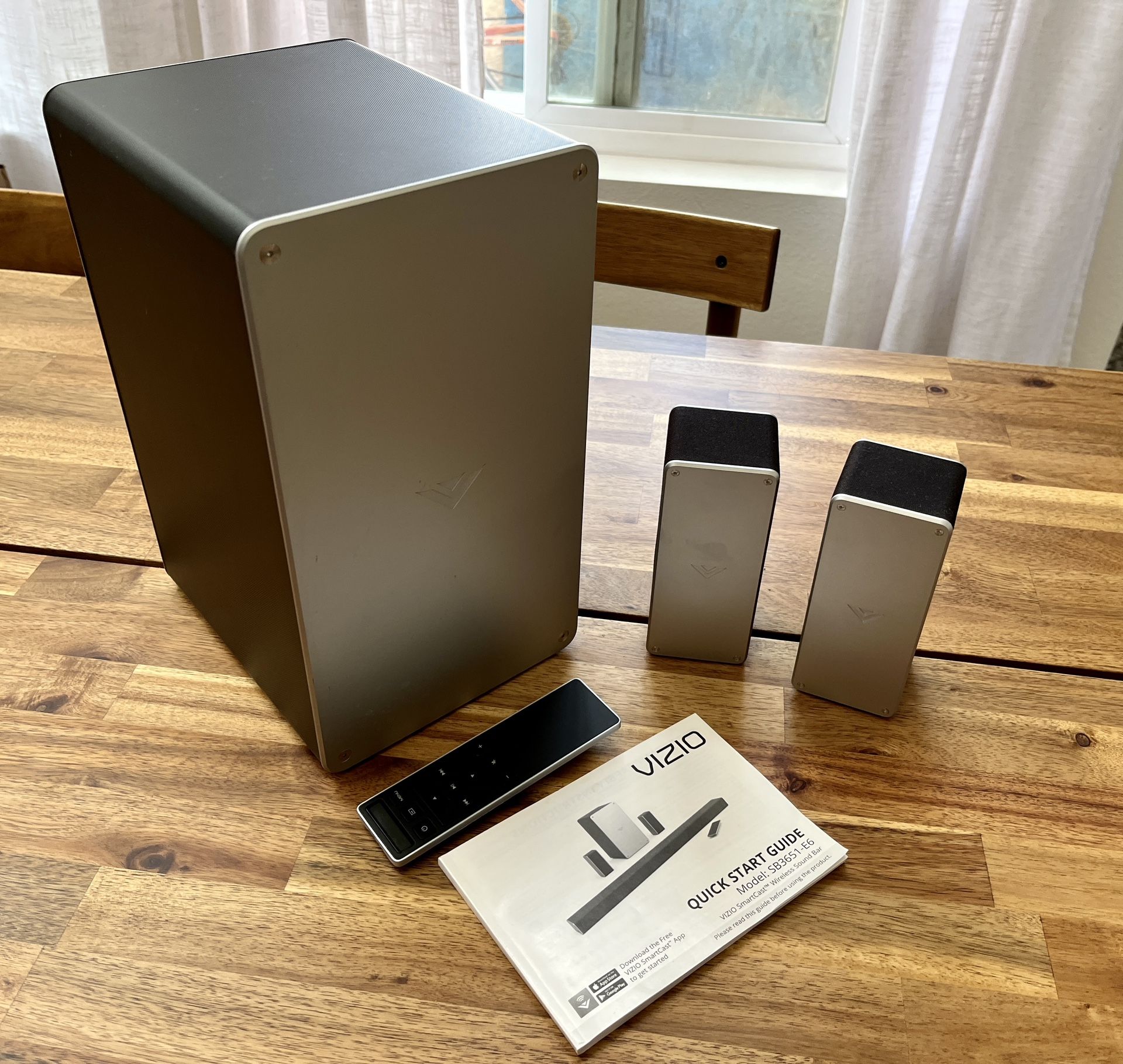 Vizio SB3651-E6 Satellite Speakers , Subwoofer and Remote Replacement