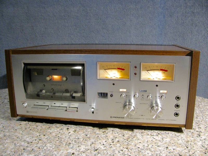 Beautiful Vintage Pioneer CT-F8282 Cassette Tape Deck w/Wood Case