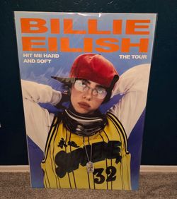 Billie Eilish Hit Me Hard and Soft Tour Poster 24x36