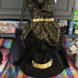 Girls Size 7 Witch Costume